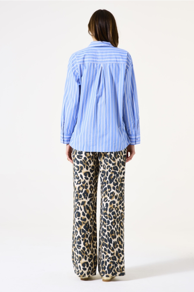 BROEK MET PRINT H50110 912 ALMOND